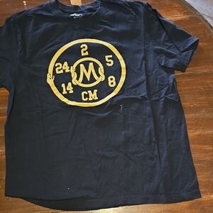 Nike Kobe Bryant Mamba Men's Black Graphic T-Shirt with Gold Emblem #974